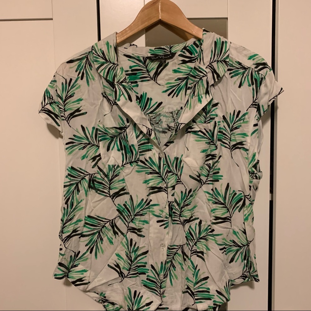 Velvet Heart 100% Rayon blouse XL